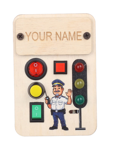 Personalised Bakiau Busy Board Mini Traffic Master