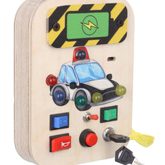 Bakiau Busy Board Mini Police Cruiser