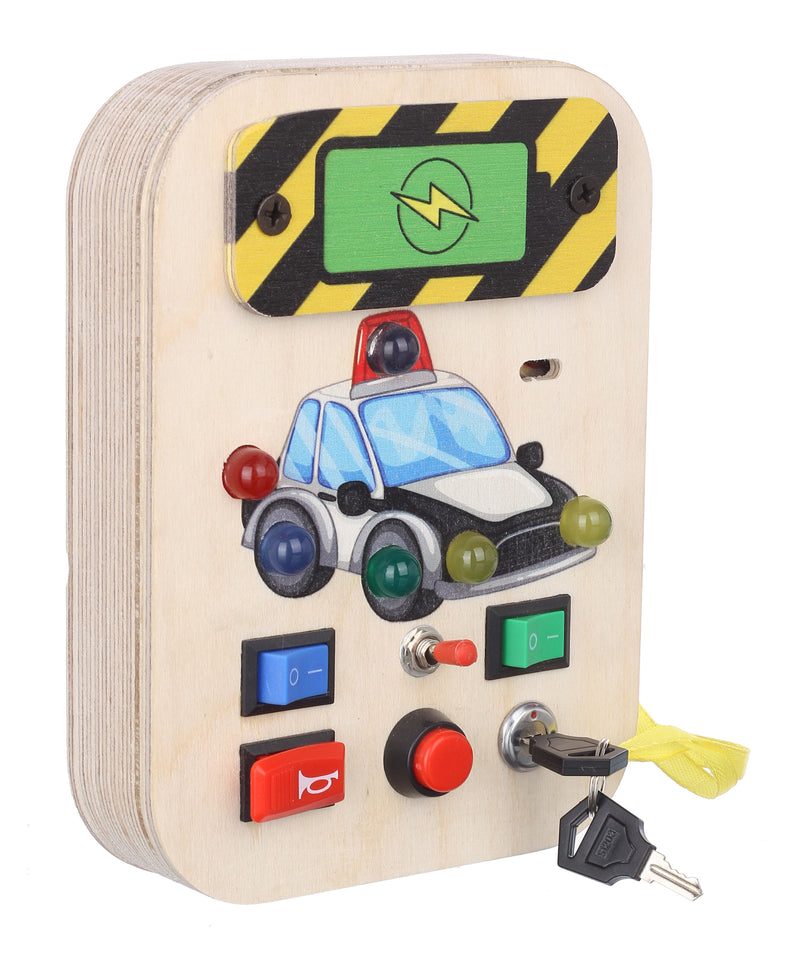 Bakiau Busy Board Mini Police Cruiser