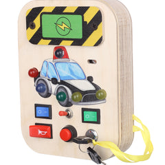 Bakiau Busy Board Mini Police Cruiser