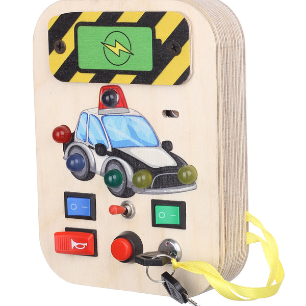 Bakiau Busy Board Mini Police Cruiser