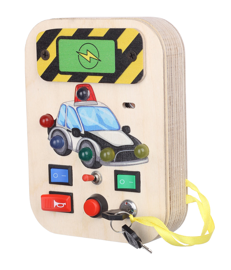 Bakiau Busy Board Mini Police Cruiser