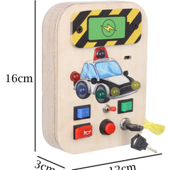 Bakiau Busy Board Mini Police Cruiser