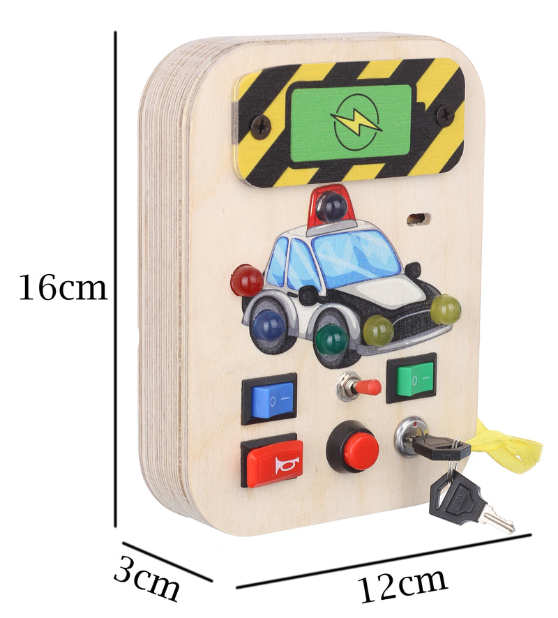 Bakiau Busy Board Mini Police Cruiser