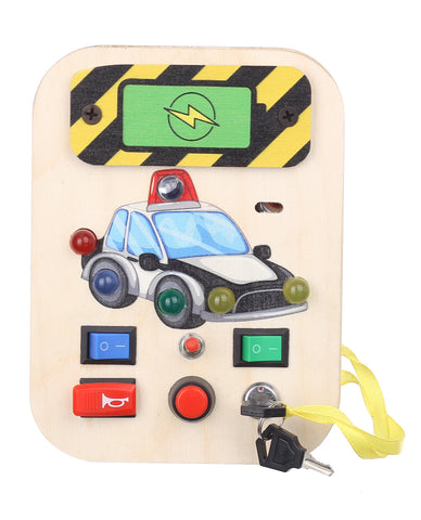 Bakiau Busy Board Mini Police Cruiser